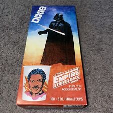 Vintage Star Wars Empire Strikes Back 100 Dixie Cups Darth Vader SEALED RARE picture