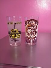 2 Vintage 1970s Horseracing Drinking Glasses picture