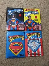 1978 Topps Superman Wax Pack Series 1 & 2 / 1981 Superman II Pack / Superman III picture
