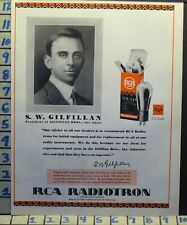 1929 RCA RADIO TUBE GILFILLIAN BOX CONSOLE MUSIC DANCE    L46 picture