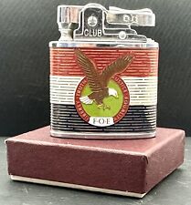 Vintage FOE Fraternal Order of Eagles Cigarette Lighter Club Liter Co Portland picture