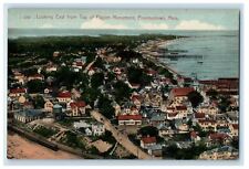 c1910 Looking East from Top of Pligrim Monument Provincetown MA Postcard picture