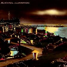 RPPC Blackpool England Illuminations Hand Colored Real Photo Postcard pc3727 picture