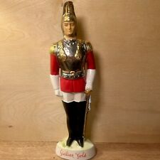 Vintage Sicilian Gold BOTTLE Italian Royal Guard Soldier Italy 12” Decanter picture