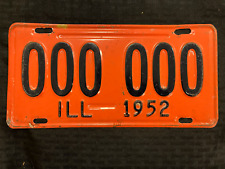 1952 Illinois Sample License Plate picture
