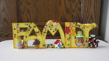 2000 MARY ENGELBREIT RESIN “FAMILY” 3-D LETTER SIGN FREE STANDING 10” W picture