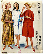 1961 McCalls Sewing Pattern 6099 Womens Robe 3 Collars 2 Lengths Sz 10 Vtg 12693 picture
