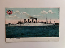 U. S. S. Columbia ship - UDB postcard picture