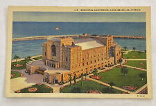 Vintage Postcard, Aerial View of Municipal Auditorium, Long Beach, California picture