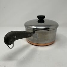 Vintage Revere Ware 1801 2Qt Copper Bottom Pot Stainless Steel Sauce Pan 2363973 picture