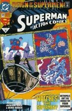 Action Comics (1938) #689 Resurrection Superman. 1st Black Suit VF. Stock Image picture