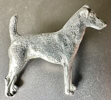Rare Vintage Silver 925 Smooth Fox Terrier dog brooch By Kenart picture