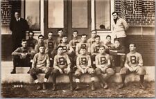 1912 BARABOO, Wisconsin Real Photo RPPC Postcard High School Football Team picture