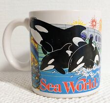 Vintage 1988 SeaWorld Orlando Coffee Mug Cup Southeast Glass & Ceramics Shamu picture