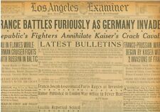 War in Europe Germany Invades France First Aerial Battle 26 Dead August 3 1914 picture