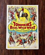 Antique Rare 1910 Tompkins Wild West Traveling Show Advertisement picture