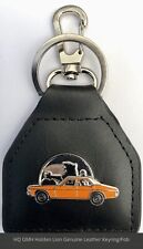 Genuine Australian Made Leather Keyring/Fob- HQ Holden 4 Door Sedan -Orange picture