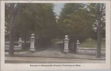 Homeopathic Hospital Entrance, Newburyport Massachusetts Exeter Postcard picture