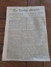 1758 French & Indian War newspaper British Capture LOUISBURG Canada afLONG SIEGE picture