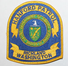 HANFORD PATROL Richland Washington US DOE Dept of Energy Federal WA Police patch picture