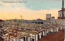 1913 Cotton Compress Gainesville TX post card picture