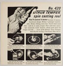 1964 Print Ad True Temper No. 420 Spin Cast Fishing Reels Cleveland,Ohio picture