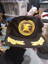 Vintage 80’s USA Made NRA Exclusive Trucker Snap Back Hat Cap Black picture