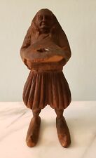 Original Early 19th Century Carved Wood Candlestick from Europe  picture