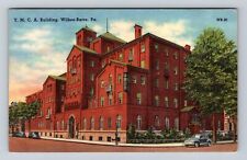 Wilkes Barre PA-Pennsylvania, YMCA Building, Antique, Vintage c1956 Postcard picture