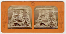 Diablerie Skeletons Devils Early French Tissue Stereo View c 1870 untitled picture