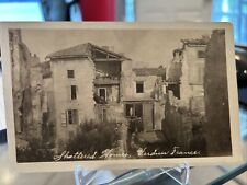 RPPC Postcard Shattered Homes WW1 Verdun France Real Photo s365 picture