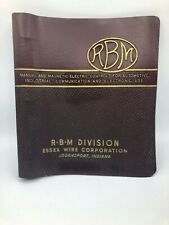 Vintage RBM Essex Wire Logansport Indiana Advertising 3 Ring Binder  O8 picture