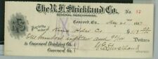 1907 R.F Strickland Co. General Merchandise Concord Bank Check GA  $118.90 53 picture