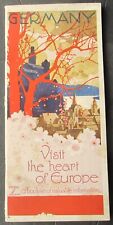 Original 1930's Visit The Heart Of Europe Germany Promotional Travel Booklet picture