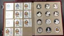 1987 Disney ~ Snow White 11 coin set~ 1oz 999 Silver Rarities Mint w/Box & COA picture