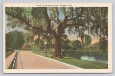 Postcard View On Lucerne Circle Orlando Florida picture