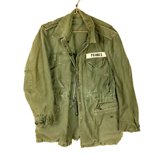 Vintage Us Military Cold Weather Jacket Size Small Green Vietnam Era 60s 70s picture