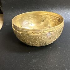 Vintage Brass Cunard Company Bowl Nicely Engraved picture