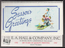 E A Hall Printing Greenfield MA 1992 Norman Rockwell Calendar picture