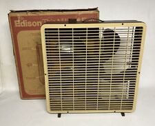 Vintage Edison Thin N Light 3 Speed 20” Metal Box Fan with Box Model 204022 picture