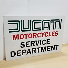 VINTAGE DUCATI  SIGN MOTORCYCLE BIKE SERVICE DEPARTMENT picture