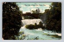 Elyria OH-Ohio, West Falls Of Black River, Antique, Vintage 1910 Postcard picture
