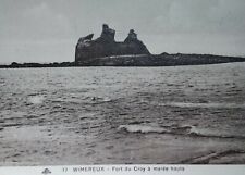 Wimereux France Antique Postcard Early 1900s Rare Fort du Croy High Tide  picture