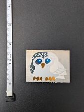 Vintage 1980s Collectible Sandylion Foil Mylar Reflective Mirror Owl Sticker  picture
