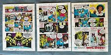 Dave Gibbons Doctor Who #2 3 Pages Original Color Guide Art Watchmen UK Marvel 7 picture