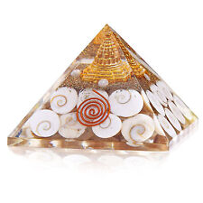 @ Healing Crystal Gomati Chakra Resin Pyramid 3x3 Inches picture