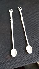 Vintage 1980s Discontinued Banned McDonalds Stir Spoons Coffee McSpoon Lot of 2 picture