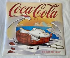 Vintage 2003 Coca-Cola 16 month 2009 calendar Polar Bear NEW & Sealed picture