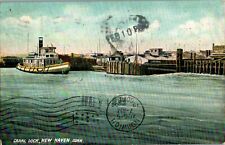 Steamer Ship, Canal Dock, New Haven, Connecticut CT 1908 Postcard picture