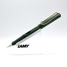 LAMY Safari Field Green Gold Clip Fountain Pen 14K Nib EF Limited to 440 pieces picture